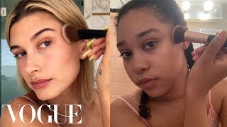 Following Hailey Baldwin’s Vogue Makeup Tutorial (with drugstore products)