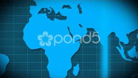 World Map Scanning Satellite Radar - Loop