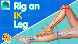 How to ll  Rig an Ik Leg in Autodesk Maya FAST and EASY