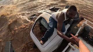 Trucker Trapped in River Rescued by Wildlife Conservation Helicopter Crew