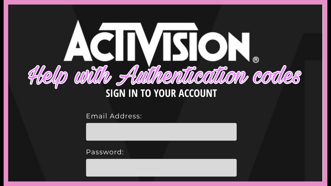 Using Two-Factor Authentication with an Activision Account