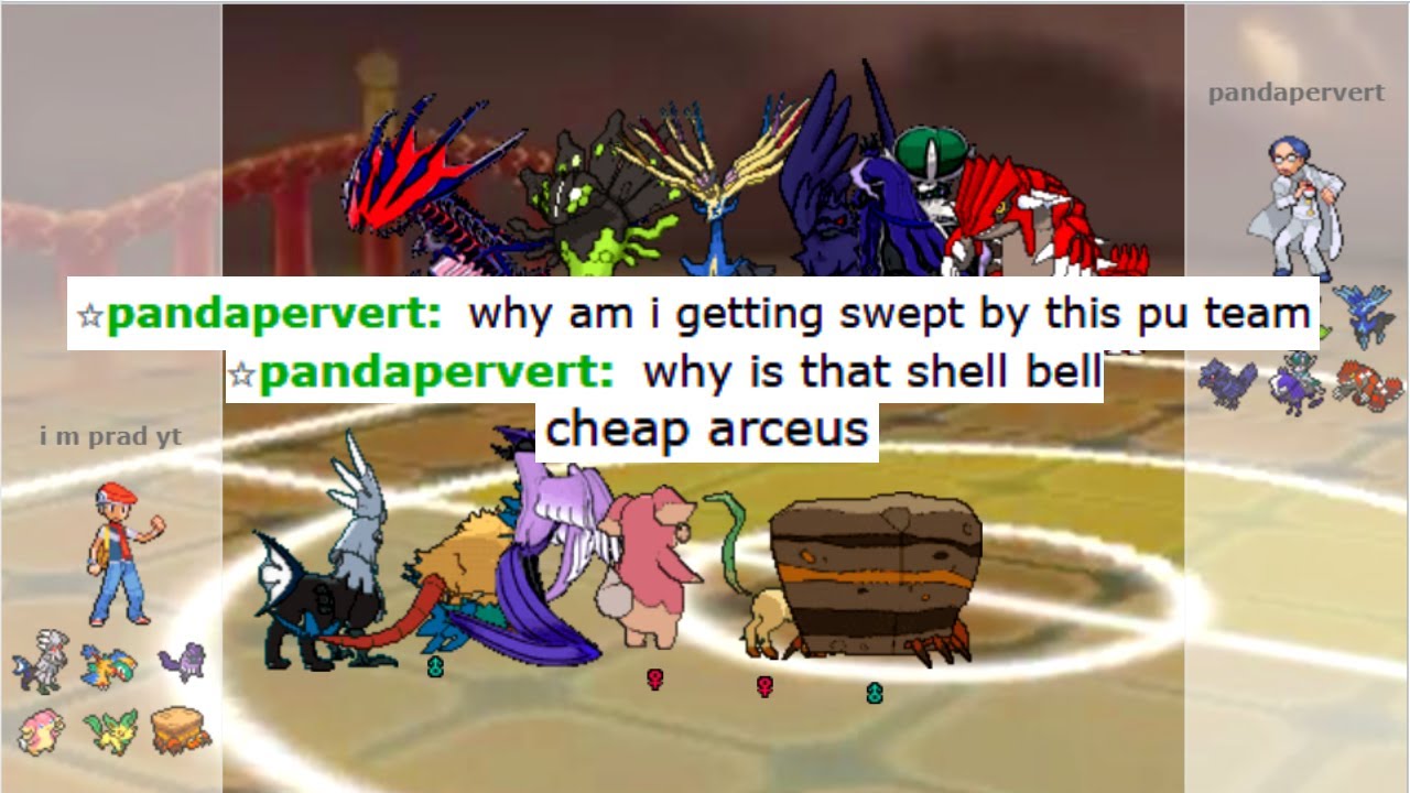 When you SWEEP a LEGENDARY SPAMMER with PU TEAM on POKEMON SHOWDOWN!!!!