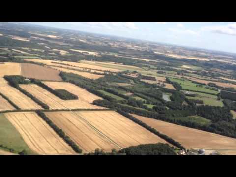 Landing at Billund Airport, Denmark Landing at Billund Airport, Denmark