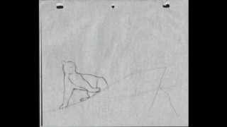pencil test animation snow leopard