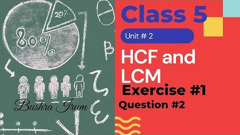 Mathematics -Class 5 unit 2 exercise 1 Question 2 . HCF by division method