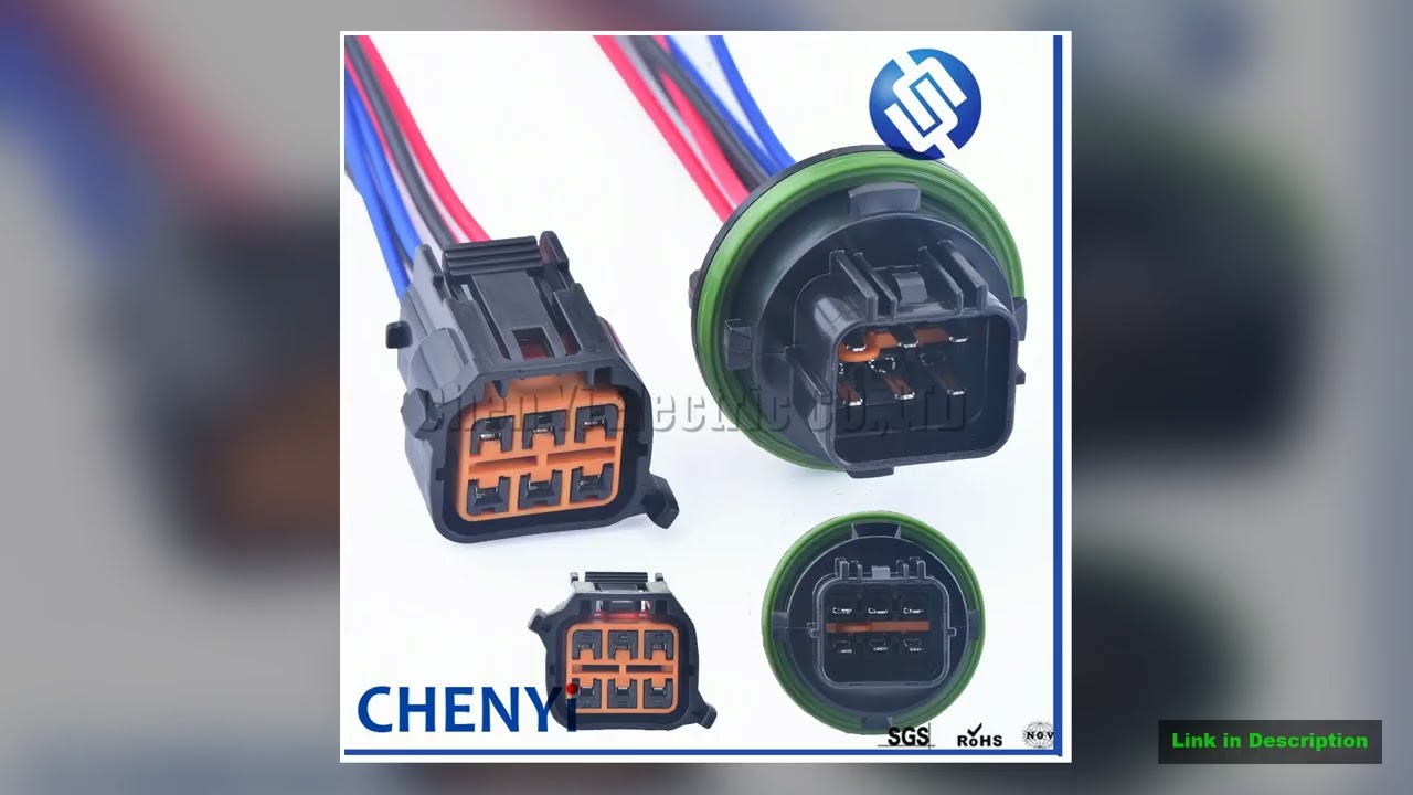 6 Pin Auto waterproof plug wiring cable Car headlight connector Light Lamp Plug for Hyundai Sonata