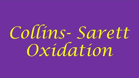 Collins-Sarett Oxidation ll CrO3 + Pyridinie + DCM ll Oxidising Reagent