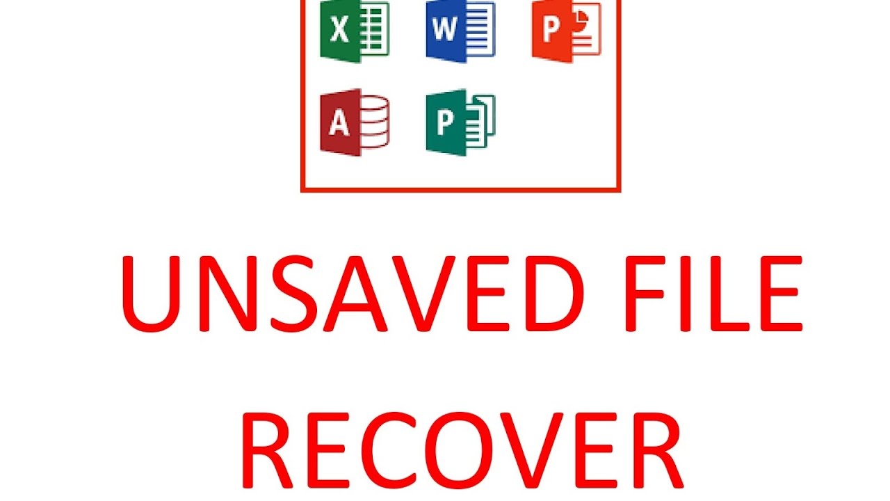 Recover Unsaved File Microsoft Office MS Word and MS Excel - YouTube