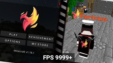 NEW FORTRESS CLIENT V9 FOR MCPE! 1.18+ (FPS BOOST) MINECRAFT PE NO CLICKBAIT!