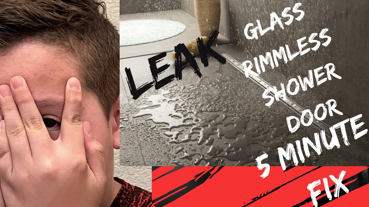 Glass Frameless Shower Door Leak Repair It's Simple #waterleak #shower #diy