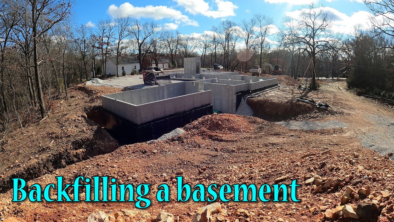 Backfilling Around A Basement And Crawlspace With Clean Rock