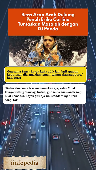 Reza Arap Arab Dukung Penuh Erika Carlina Tuntaskan Masalah dengan DJ Panda #shortvideo