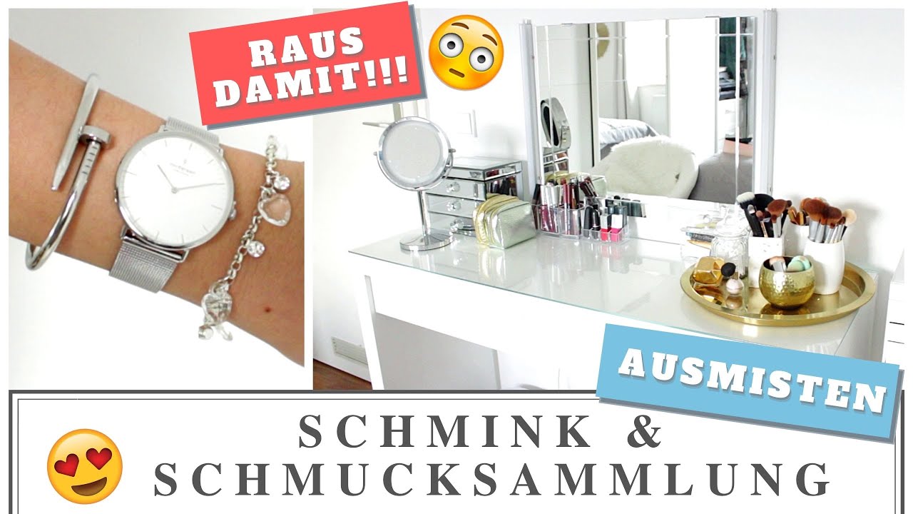 SCHMINKSAMMLUNG & SCHMUCKSAMMLUNG ausmisten und sortieren