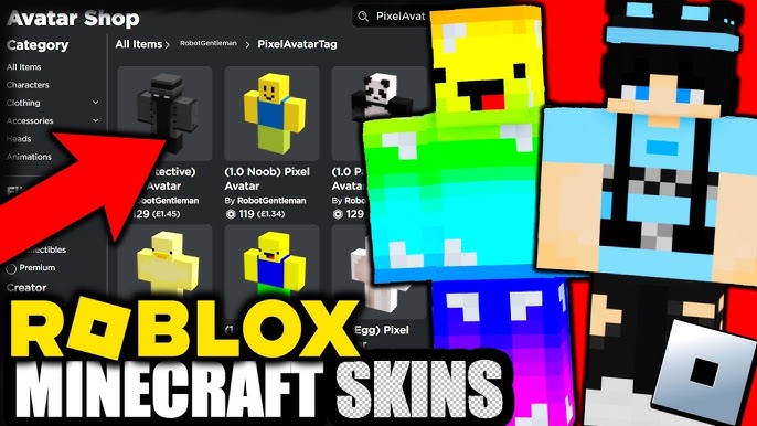 I remade minecraft skins as roblox avatars & they look really good! 