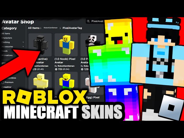 Turn your minecraft or roblox skin into an incredible avatar by