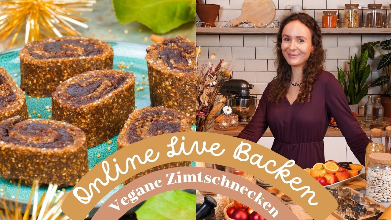 Online Live Backen » Rohe vegane Zimtschnecken mit Nougat-Füllung zum 3 ...