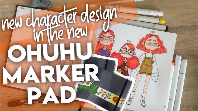 NEW Ohuhu Marker Sketchbook Review (and look at the new 120 alcohol brush  marker set!) 