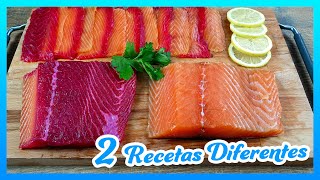 Como preparar salmon marinado [2 RECETAS DIFERENTES]