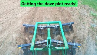 Getting the dove food plot ready, John Deere 4066R #361
