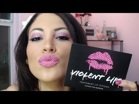 Sephora Find: Violent Lips - temporary Lip tattoos - YouTube