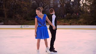 Performing at sunset in Central Park, Rylen Lukanin & Patrick O’Brien dance their Westminster Waltz. by On Ice Perspectives 30,041 views 2 months ago 2 minutes, 20 seconds