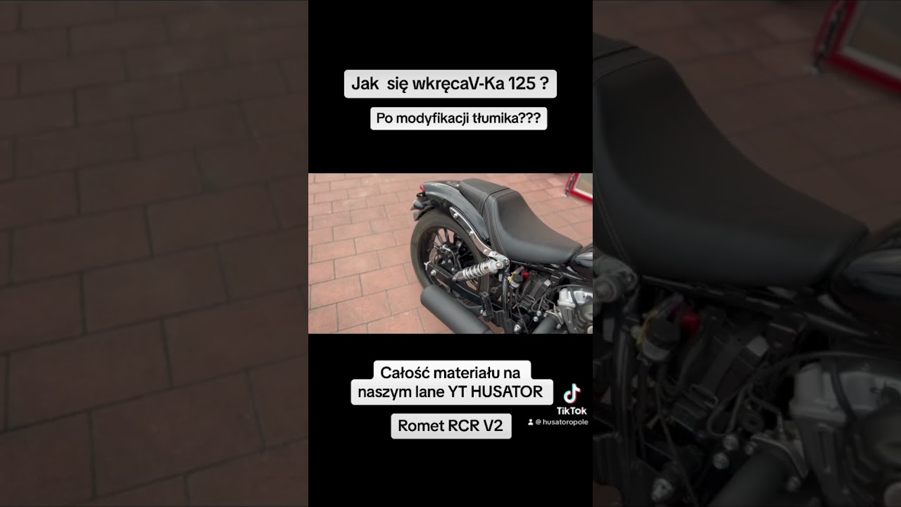 Jak się wkręca V-Ka 125 po modyfikacji tłumika w Romecie RCR 125 V2 
