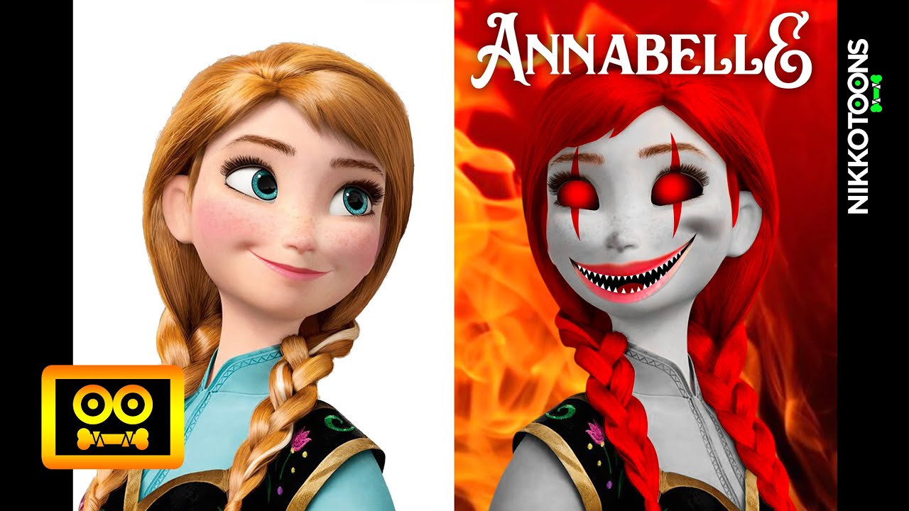 Frozen Anna As Annabelle (Art) Halloween Horror Monster Version
