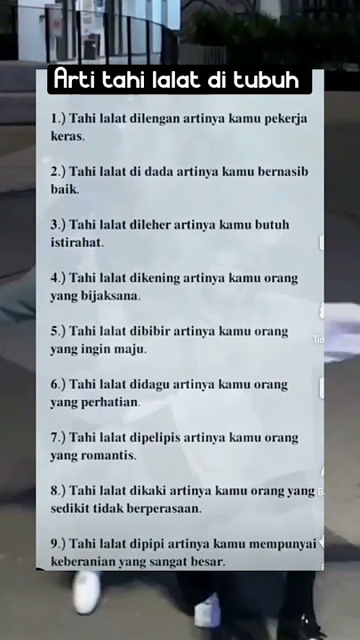 Arti tahi lalat di tubuh mu #shorts