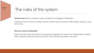 Systems Thinking | Places to Intervene in a System | Donella Meadows | Part Two