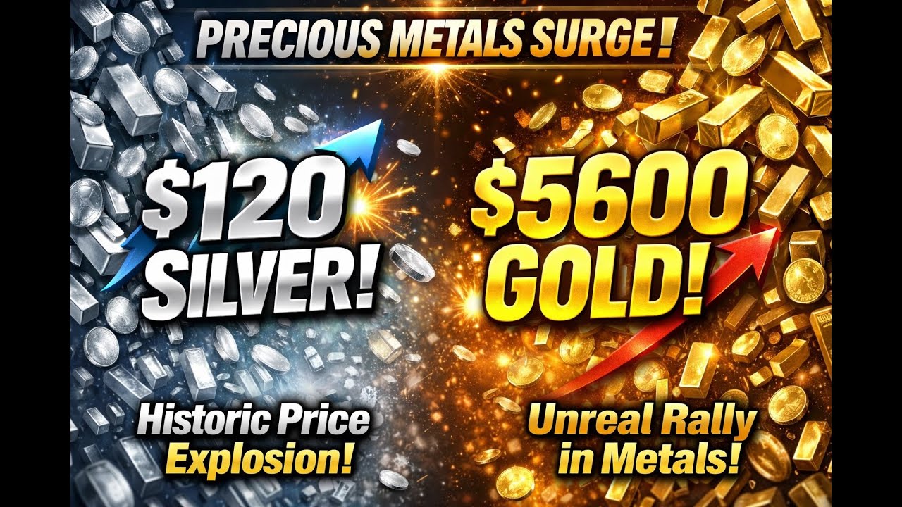 SILVER & GOLD GO PARABOLIC 🚀 | $120 Silver, $5600 Gold — Bull Trap or ...