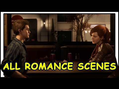 Spider-Man PS4: All Romance Scenes (Peter u0026 MJ)