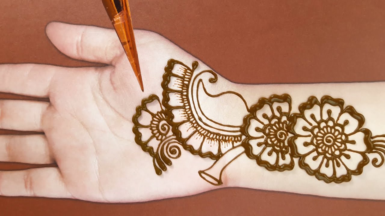 Henna designs | simple and easy mehndi designs for hands 2019 - YouTube