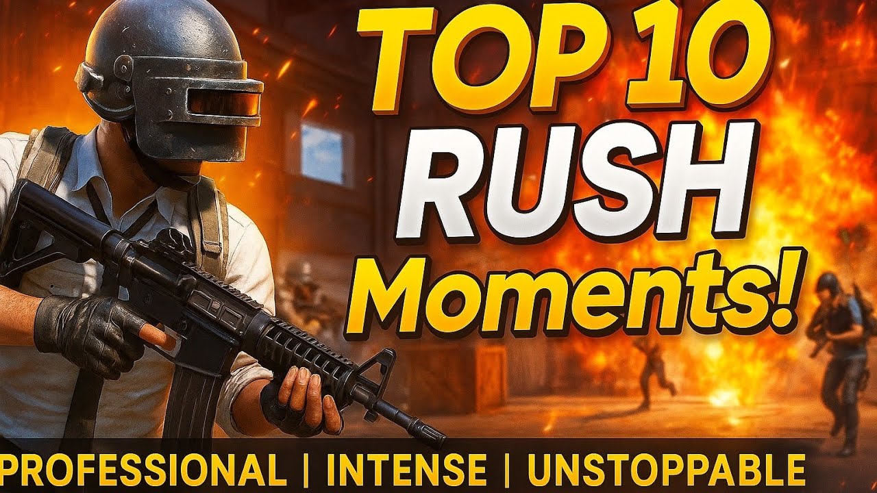"Top 10 RUSH Moments in BGMI Warehouse – Insane Clutch & Victory ...
