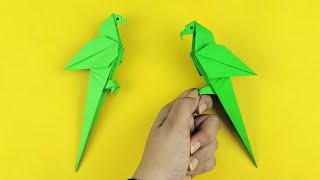 Comment faire un perroquet étape par étape || Perroquet en papier origami || Oiseau de papier facile