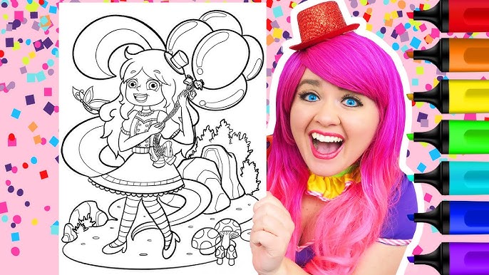 dance party coloring page