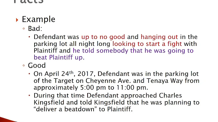 Drafting a Civil Complaint in Clark County Nevada