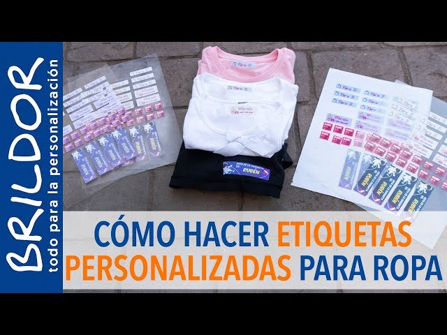 Marca la ropa con nuestras etiquetas personalizadas termoadhesivas