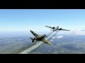 Як-7б перехват транспортного самолета под прикрытием Bf 109 E-7