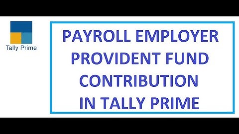 Create Pay Head Employer Contribution in Tally Prime | Payroll | Part-4