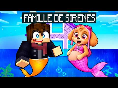 PREGNANT STELLA from PAW PATROL becomes a MERMAID in Minecraft!