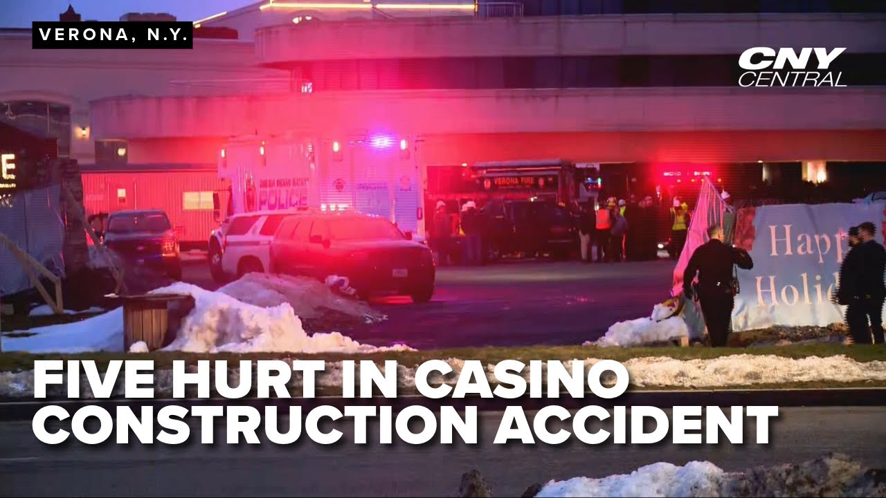 Construction accident hurts five workers at Central New York casino