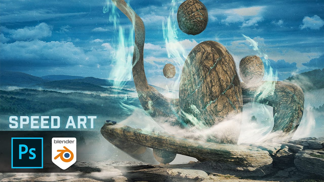 Creating MYSTERIOUS FANTASY ALIEN ENVIRONMENT concept art in Blender ...