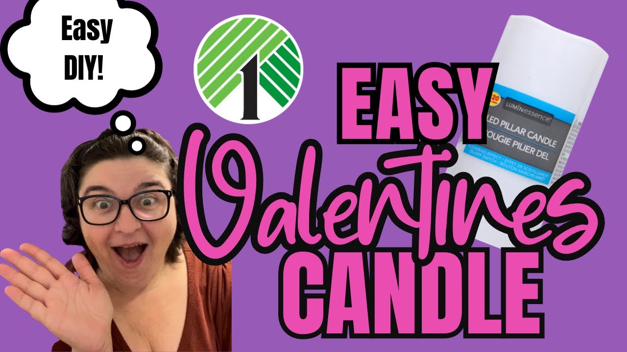 DIY Valentine Candles 🕯 I had extra wax in my craft bin, so when