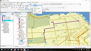 Using Network Analyst Tool on Arc GIS 10.3 Tutorial ~ Finding the shortest quickest root