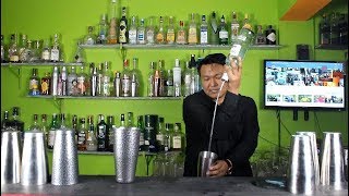 lesson 18 basic pouring technique for beginner bartender with bartender of Nepal FBI FLAIR BARTENDER