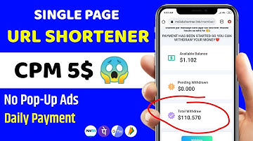 Single Page Url Shortener | Best Url Shortener In 2023 | One Page Shortener | 5$ Cpm | Daily Payment