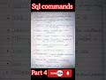 sql commands #sql #shortsfeed #sqlquestions #sqlqueries #ytshorts #education #viralshort #yt