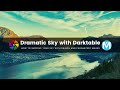 How to create a dramatic sky with darktable [using parametric masks]