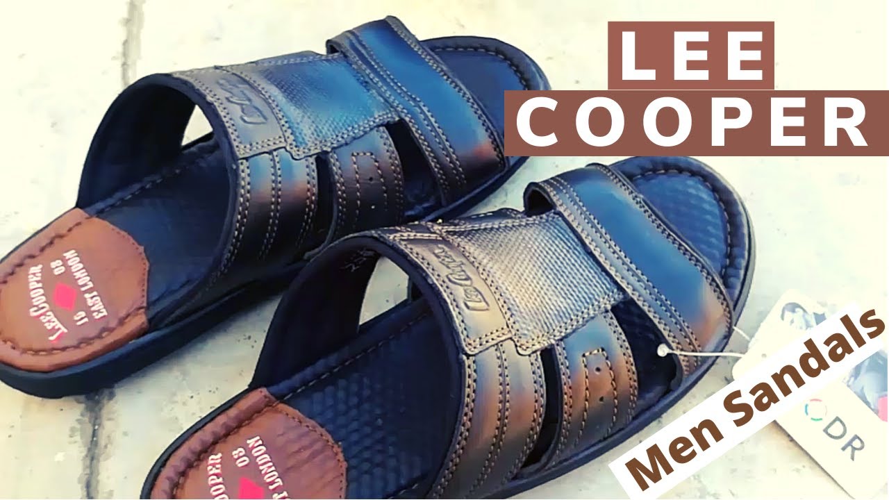 lee cooper leather chappals