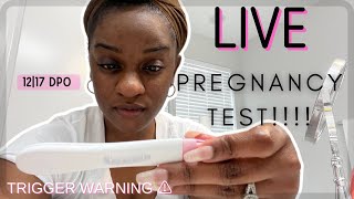 LIVE PREGNANCY TEST!! | 12-17 Dpo | Line Progression | Chemical Pregnancy? | TTC |Cycle 1
